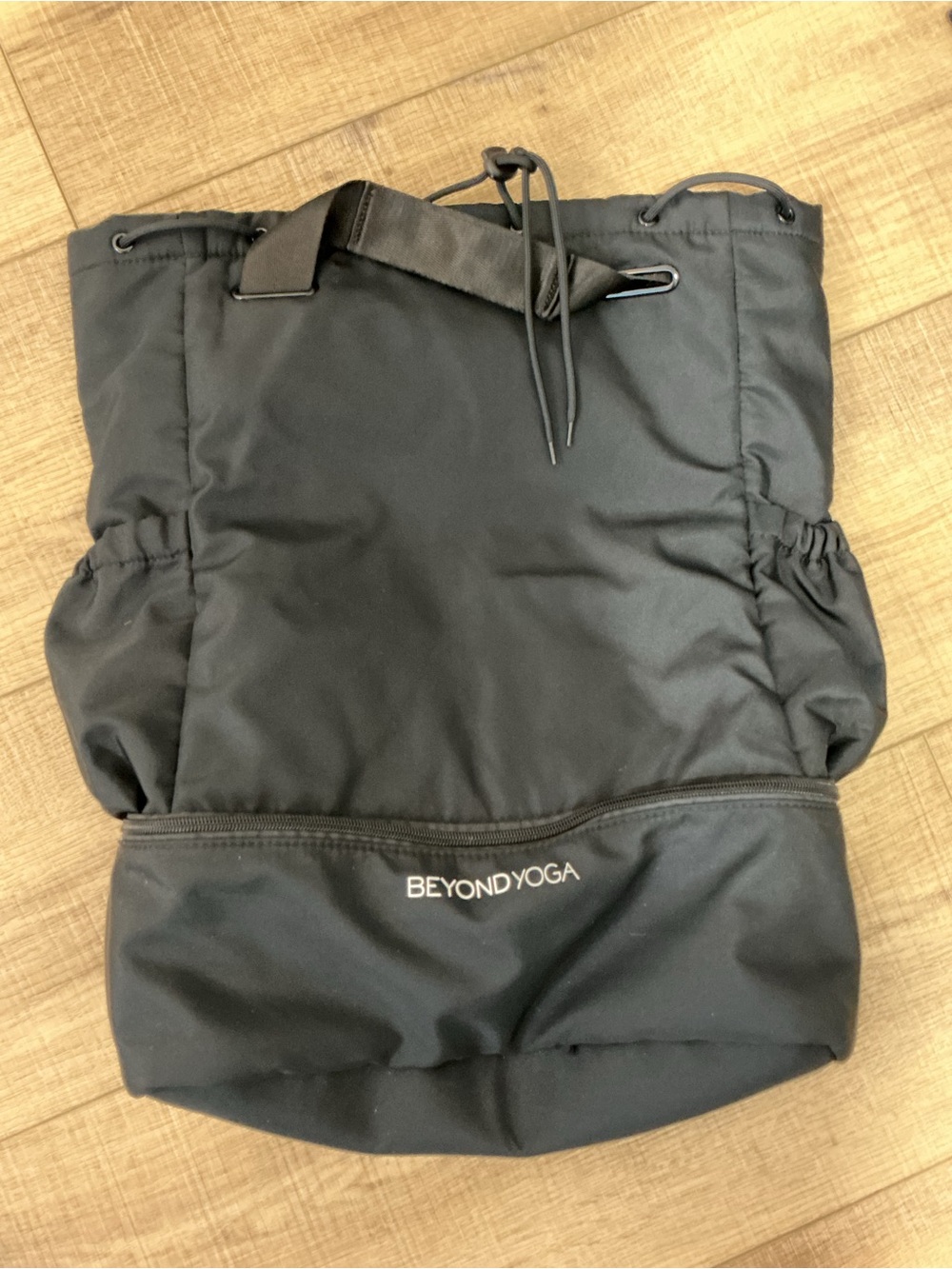 Beyond Yoga Black Everyday Drawstring Backpack